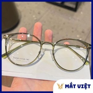 Mắt Việt- Kính thời trang gọng tròn chống ánh sáng xanh, chống bức xạ