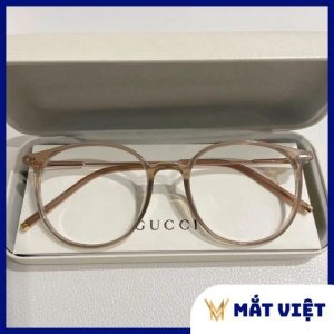 Mắt Việt- Kính nữ gọng trơn nâu lạnh – tôn gương mặt thon gọn
