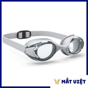 Kính bơi tròng kính trong suốt DECATHLON 100 ready màu xám- Mắt Việt